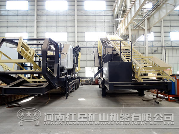 移動式破碎站生產(chǎn)車間 移動式破碎站生產(chǎn)車間