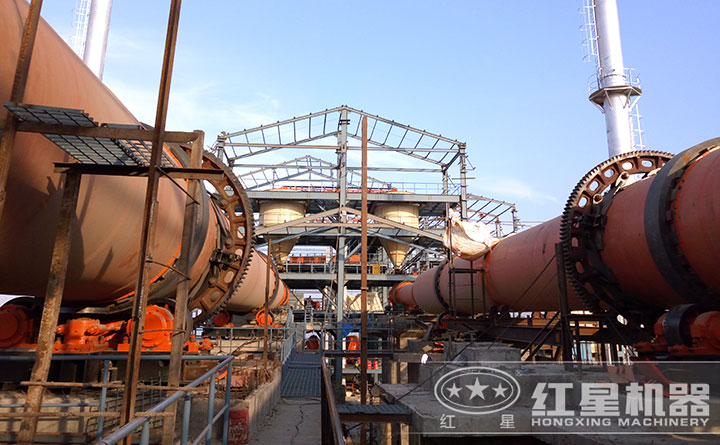 回轉(zhuǎn)窯作業(yè)現(xiàn)場