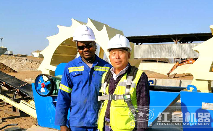 廠家對洗砂機(jī)安裝、調(diào)試現(xiàn)場