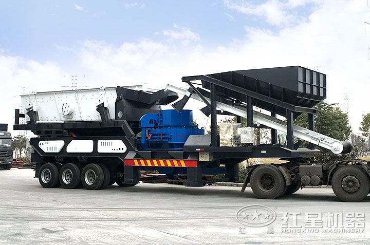 車載移動小型打沙機發(fā)貨現場