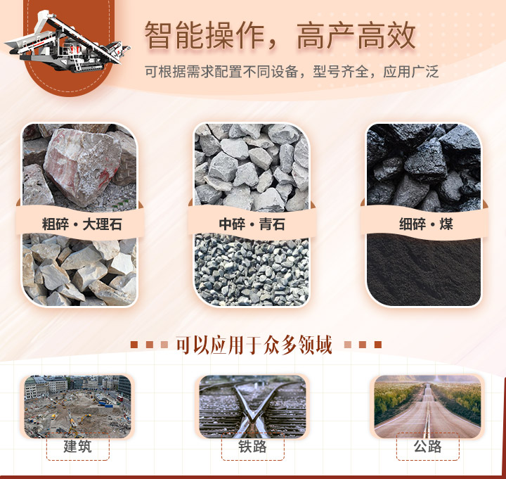 移動(dòng)顎式破碎機(jī)應(yīng)用范圍 移動(dòng)顎式破碎機(jī)應(yīng)用范圍