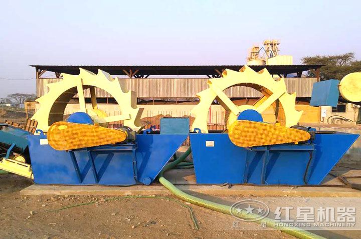 洗沙機器作業(yè)現場