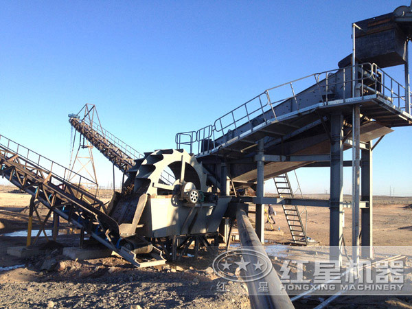 洗砂機(jī)作業(yè)現(xiàn)場 洗砂機(jī)作業(yè)現(xiàn)場