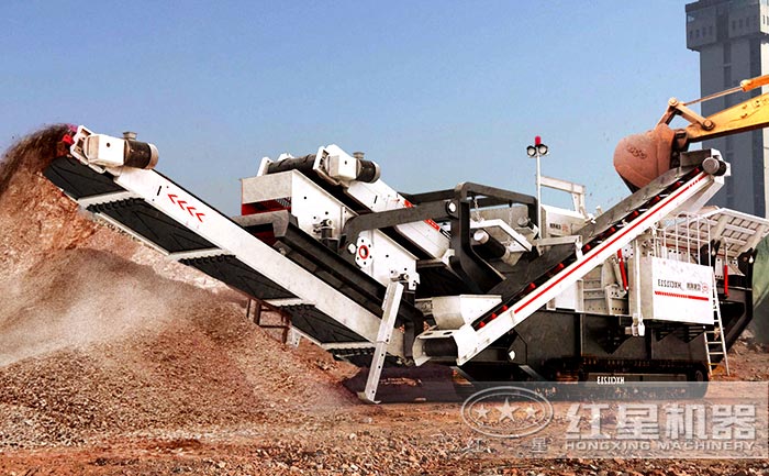 履帶移動(dòng)石子破碎機(jī)客戶現(xiàn)場(chǎng) 履帶移動(dòng)石子破碎機(jī)客戶現(xiàn)場(chǎng)