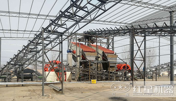 洗砂機(jī)現(xiàn)場