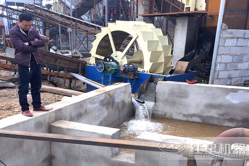 水洗砂機(jī)現(xiàn)場(chǎng)