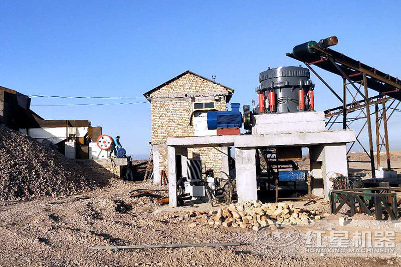 大型破碎石子機(jī)客戶現(xiàn)場(chǎng)，可到場(chǎng)參觀