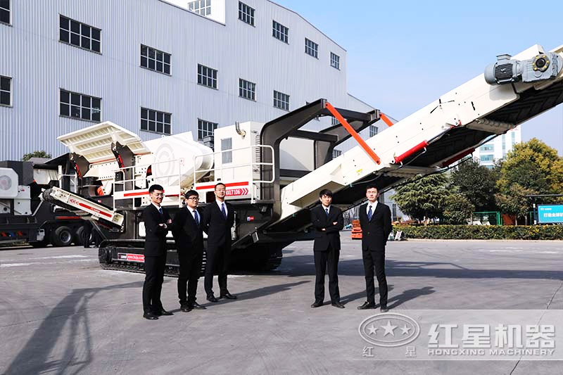 紅星移動制砂機設(shè)備廠區(qū)