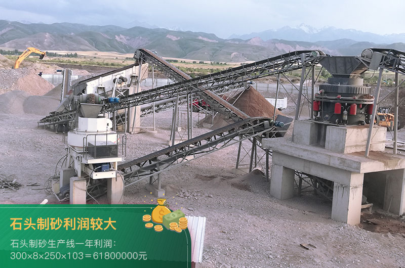 石頭制砂生產線利潤較大 石頭制砂生產線利潤較大